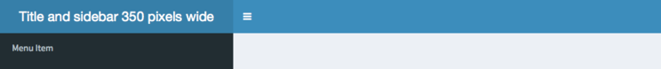 Sidebar width